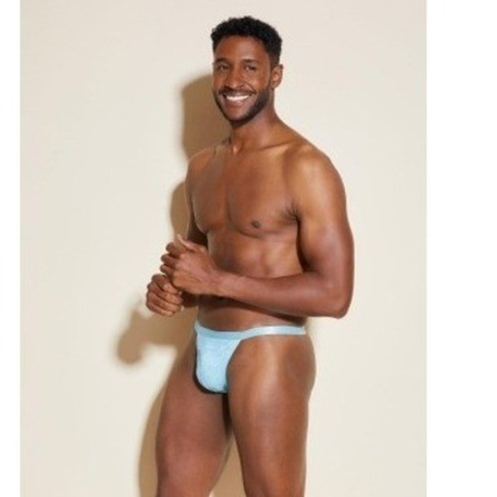 Cosabella Light Blue Floral Lace Thong Underwear Mens Sexy Intimate Briefs